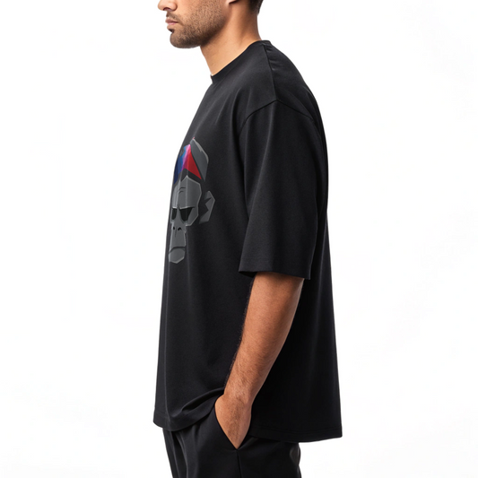 styleslish monkey print oversized t-shirt