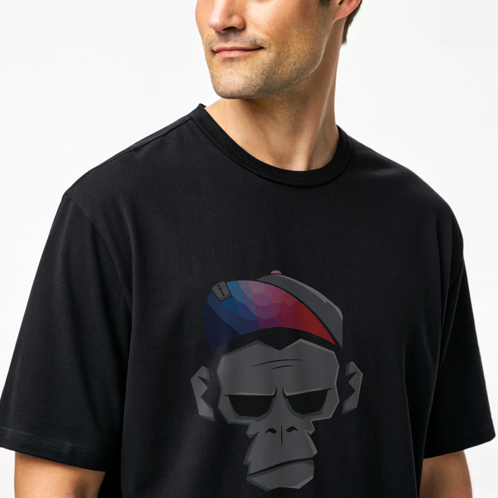 styleslish monkey print oversized t-shirt